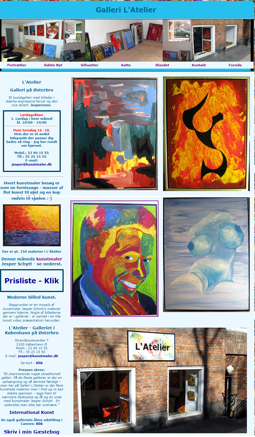 Moderne abstrakr kunst i Galleri L'Atelier