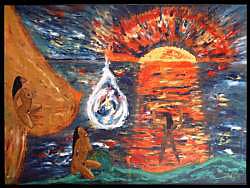 Kunstmaler Jesper Schytt - Solnedgang - Akademien k&oslash;benhavn kunst  kunstskoler statens kunstfond kunstplakater dansk kunst og kunstauktioner, kunstakademiet med kunsth&aring;ndv&aelig;rk kunstner Jesper Schytt. Kunsth&oslash;jskole, kunsthistorie kunstmuseer kunstgallerierog tonekunst.